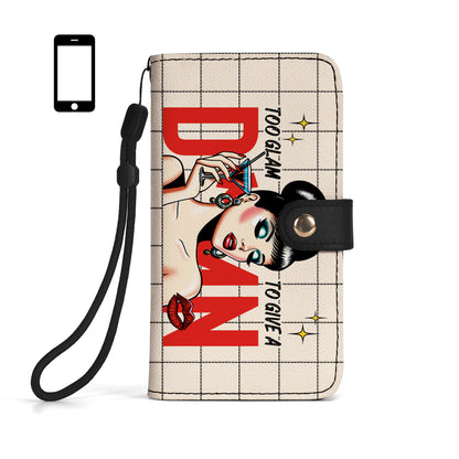 Too Glam - Personalized Custom Phone Leather Wallet - DG038_PW