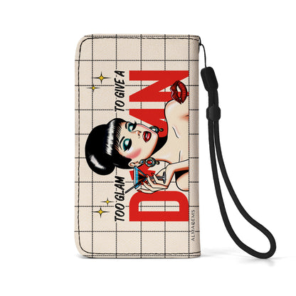 Too Glam - Personalized Custom Phone Leather Wallet - DG038_PW