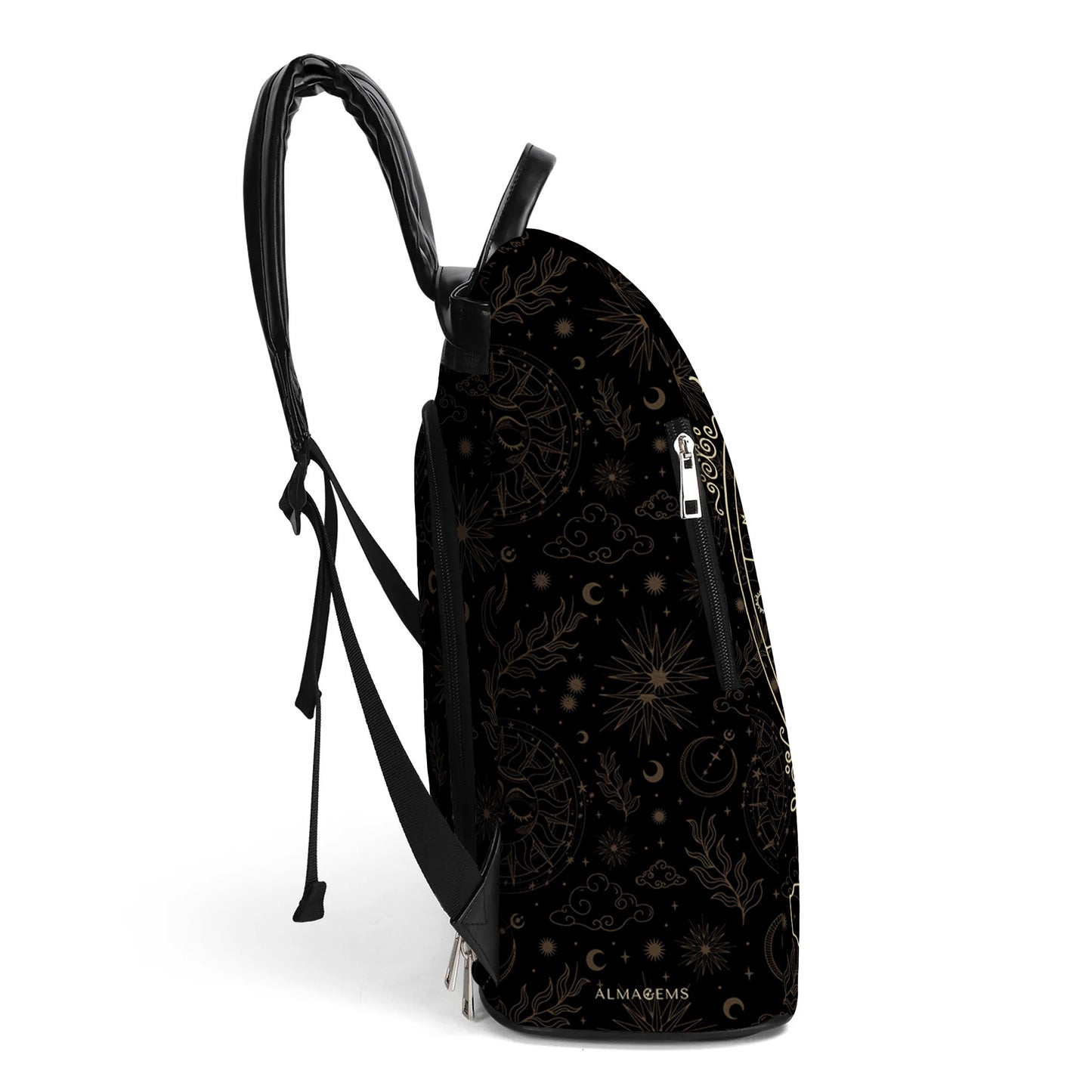 Zodiac Queen - Personalized Custom Leather Backpack - DG048_BP