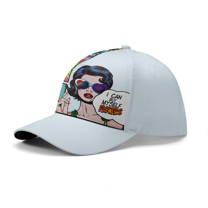 Puedo comprarme flores - Gorra personalizada personalizada, gorra de béisbol con estampado completo - DG049_BAC