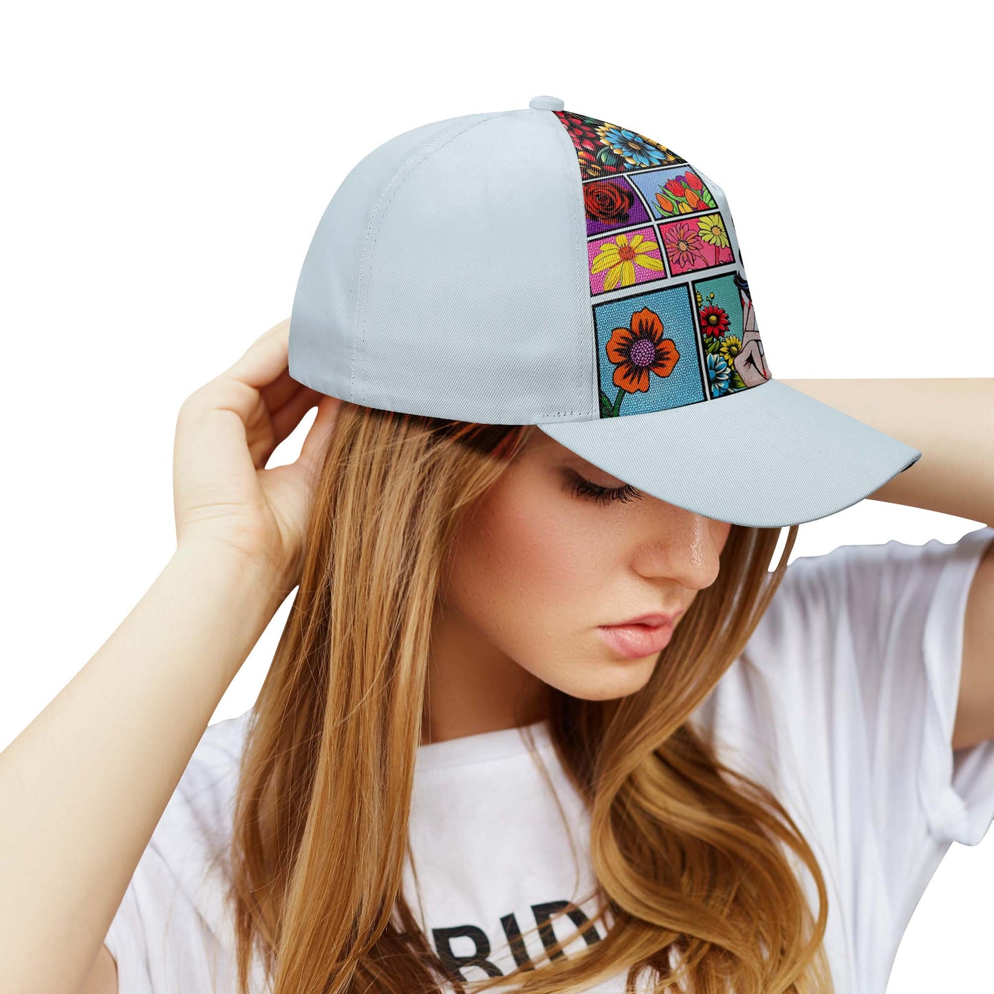 Puedo comprarme flores - Gorra personalizada personalizada, gorra de béisbol con estampado completo - DG049_BAC