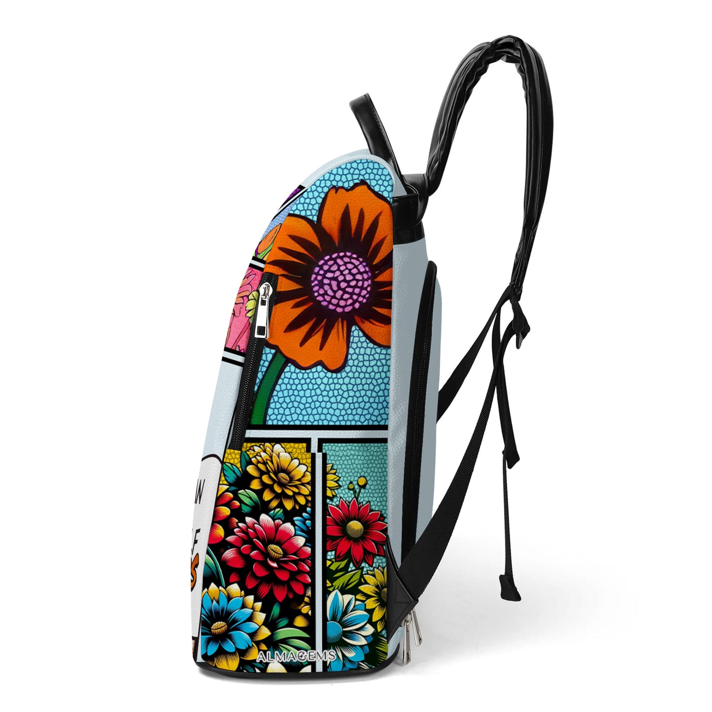 I Can Buy Myself Flowers - Personalized Custom Leather Backpack - DG049_BP