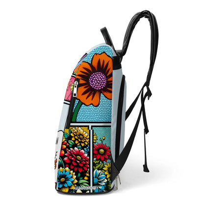 I Can Buy Myself Flowers - Personalized Custom Leather Backpack - DG049_BP