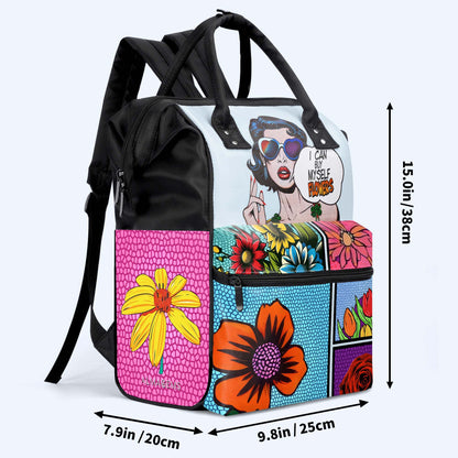 I Can Buy Myself Flowers - Personalized Custom Duckbilled Travel Backpack - DG049_DKB