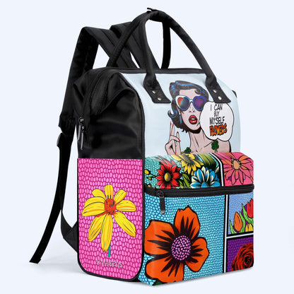 I Can Buy Myself Flowers - Personalized Custom Duckbilled Travel Backpack - DG049_DKB