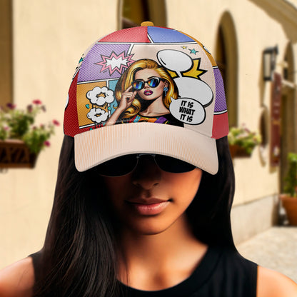 It Is What It Is - Personalized Custom Hat, All Over Print Baseball Cap - DG050_BAC