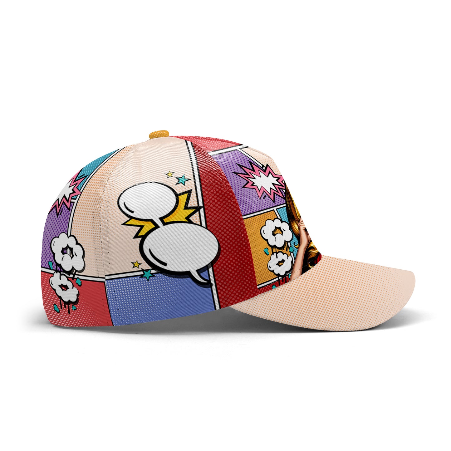 Es lo que es: gorra de béisbol personalizada con estampado integral - DG050_BAC