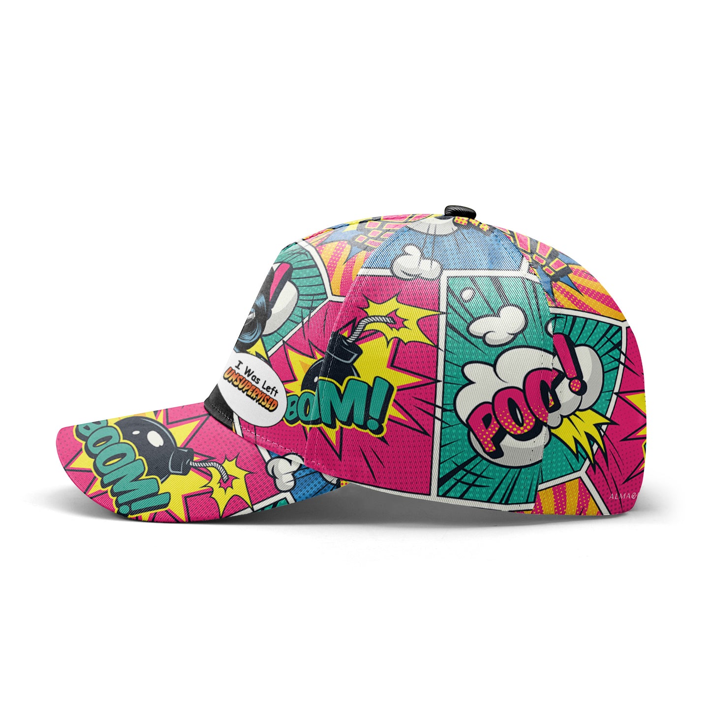 Me dejaron sin supervisión - Gorra personalizada personalizada, gorra de béisbol con estampado completo - DG051_BAC