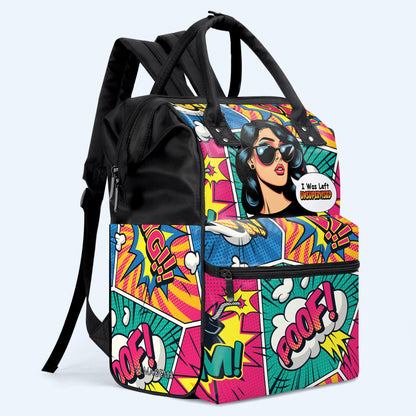 Me dejaron sin supervisión - Mochila de viaje personalizada con diseño de pico de pato - DG051_DKB