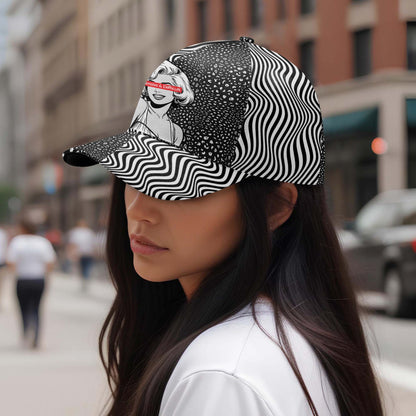 Caro y difícil: gorra de béisbol personalizada con estampado integral - DG052_BAC