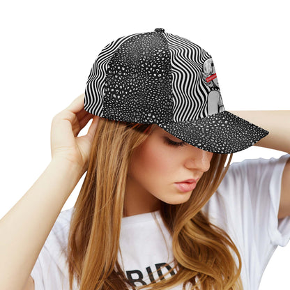 Caro y difícil: gorra de béisbol personalizada con estampado integral - DG052_BAC