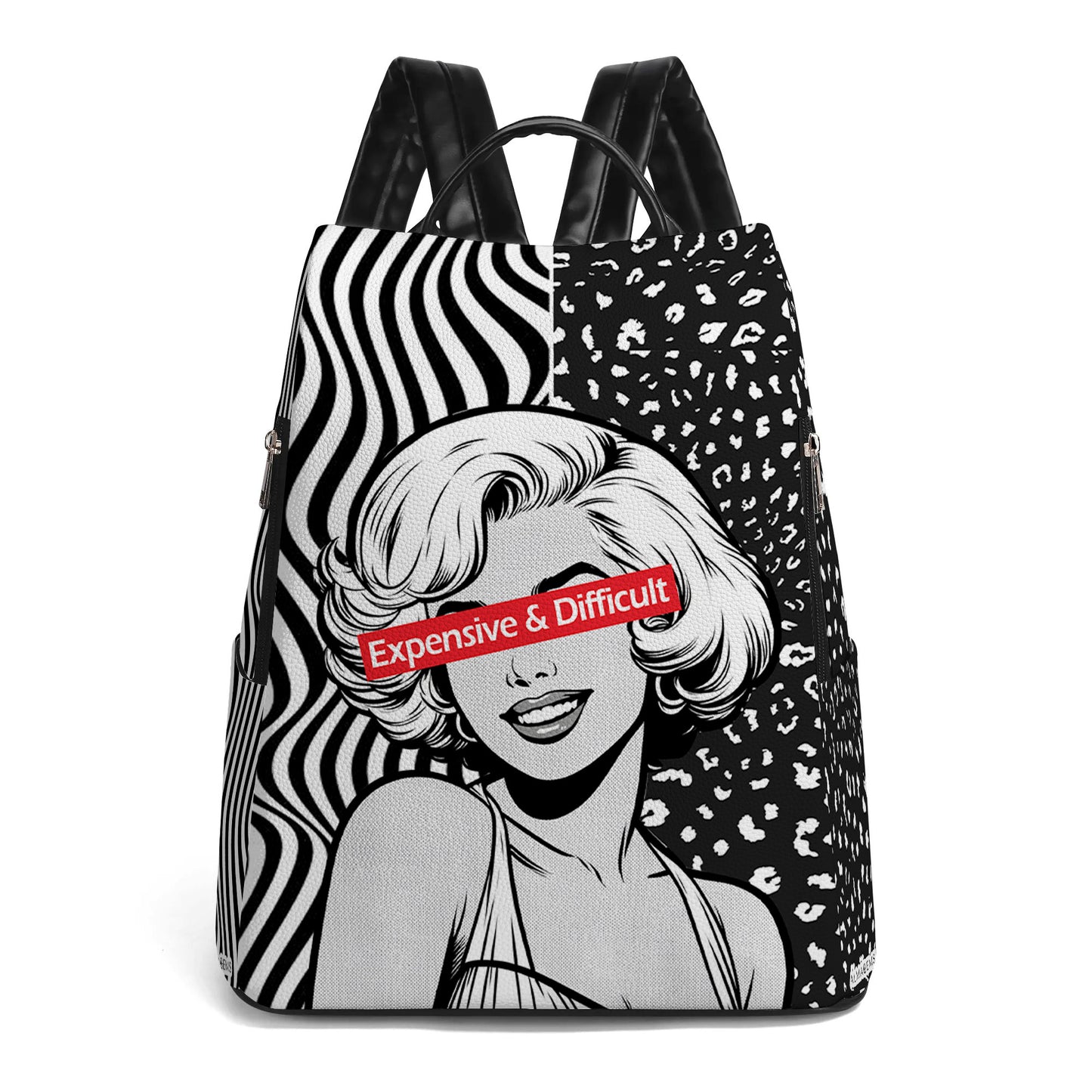 Caro y difícil - Mochila de cuero personalizada - DG052_BP