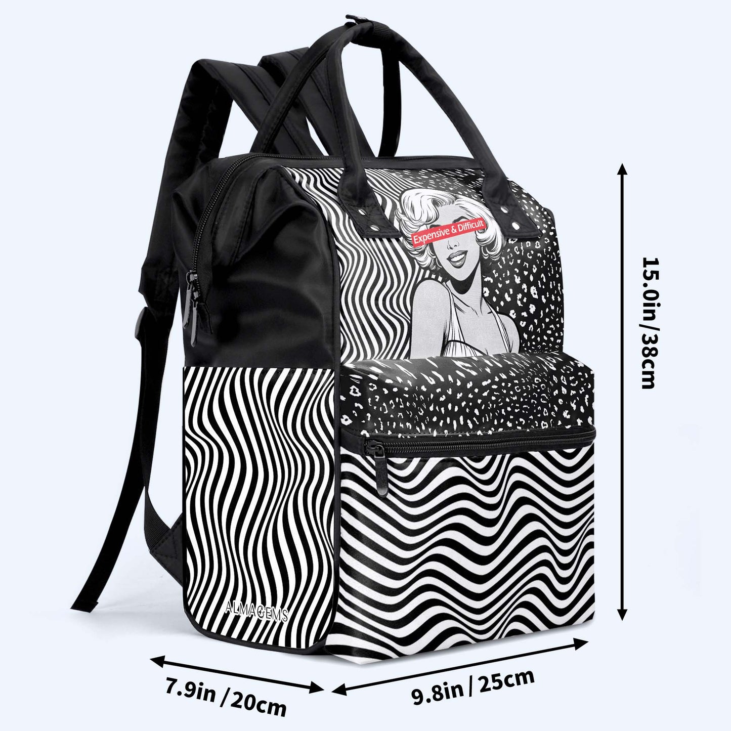 Caro y difícil: mochila de viaje personalizada con forma de pico de pato - DG052_DKB