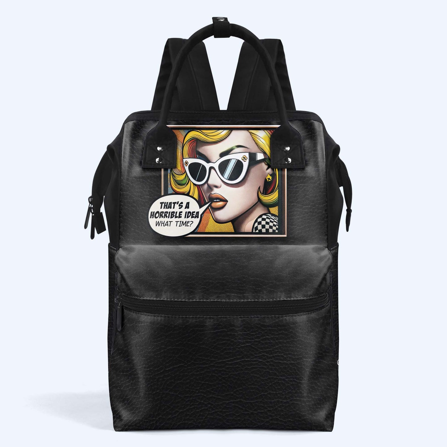 What Time? - Personalized Custom Duckbilled Travel Backpack - DG053_DKB