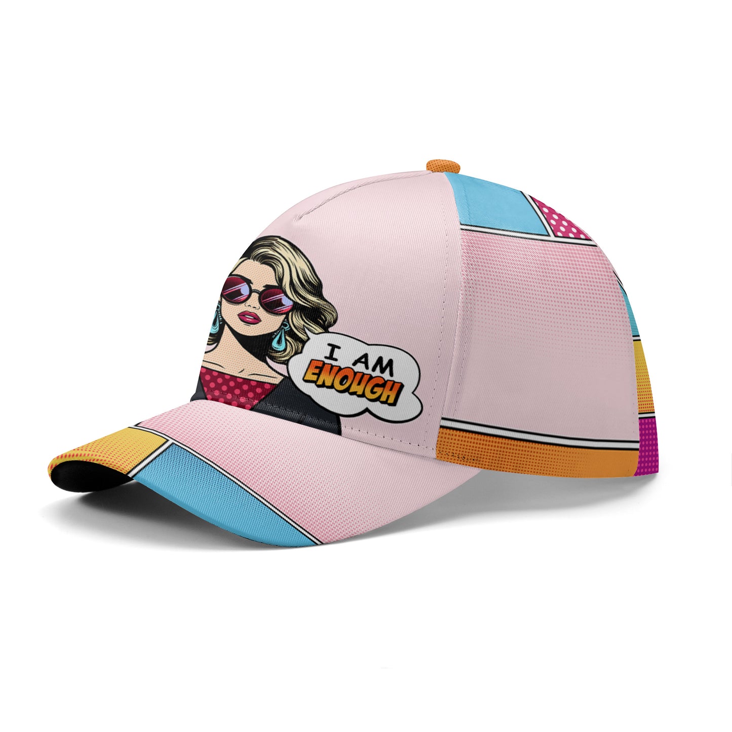 Soy suficiente - Gorra personalizada personalizada, gorra de béisbol con estampado integral - DG054_BAC