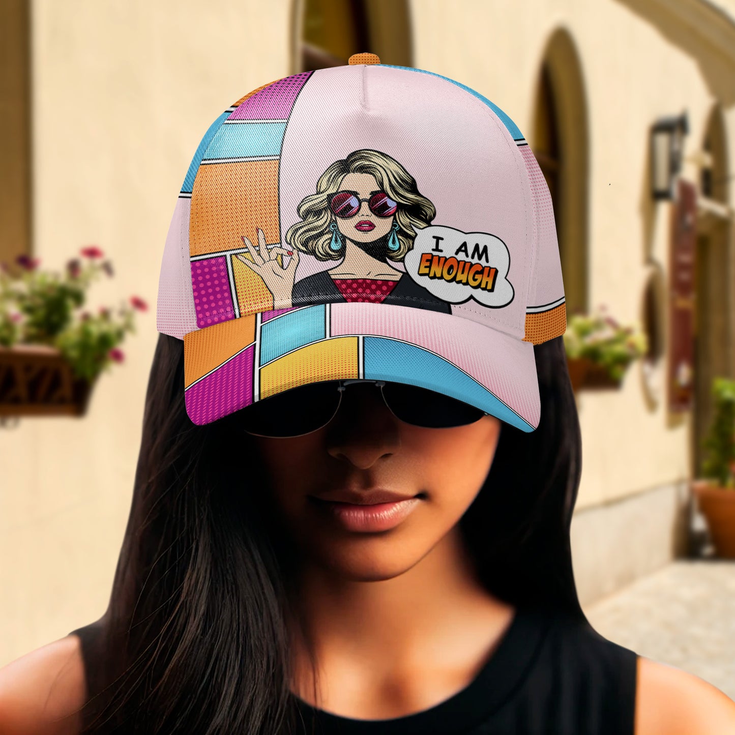 I Am Enough - Personalized Custom Hat, All Over Print Baseball Cap - DG054_BAC