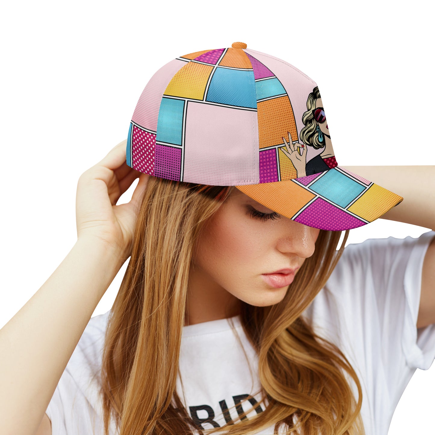 Soy suficiente - Gorra personalizada personalizada, gorra de béisbol con estampado integral - DG054_BAC