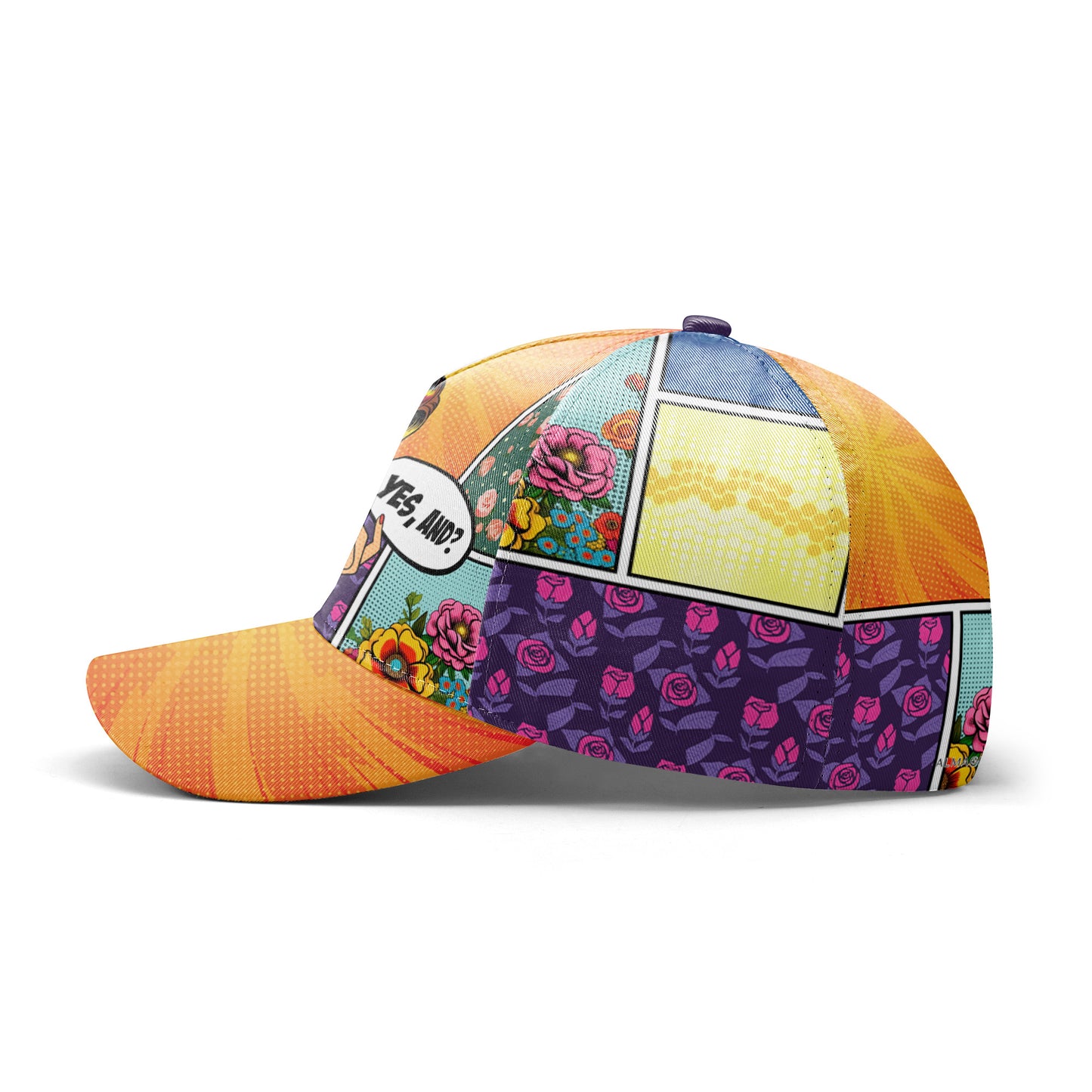 ¿Y sí? - Gorra personalizada personalizada, gorra de béisbol con estampado completo - DG055_BAC