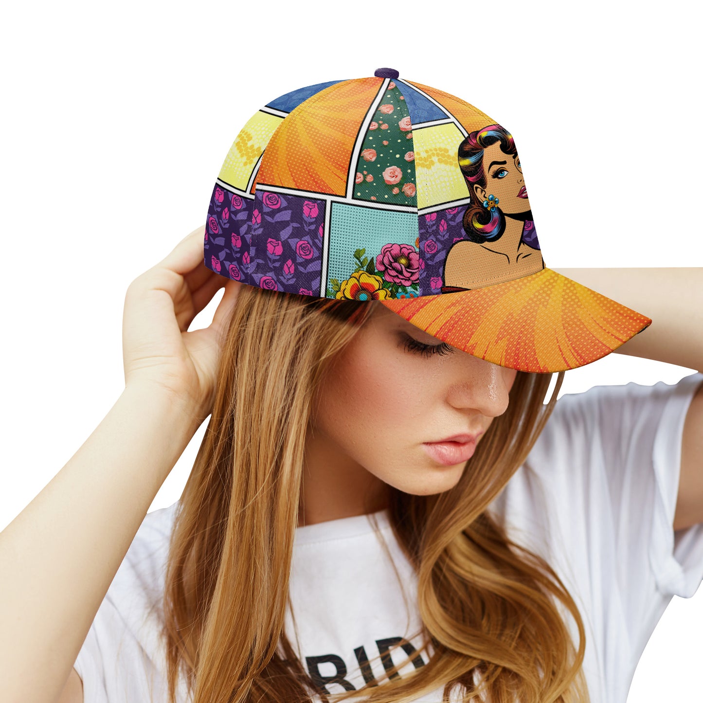 ¿Y sí? - Gorra personalizada personalizada, gorra de béisbol con estampado completo - DG055_BAC