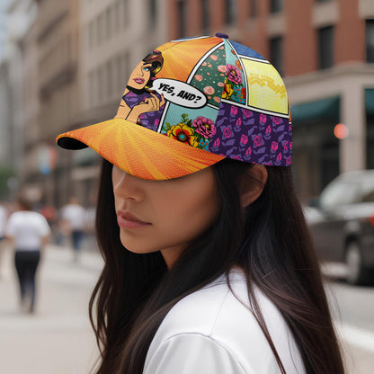 ¿Y sí? - Gorra personalizada personalizada, gorra de béisbol con estampado completo - DG055_BAC