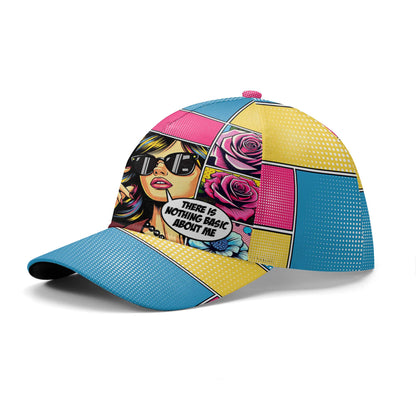 No hay nada básico en mí: gorra de béisbol personalizada con estampado integral - DG056_BAC