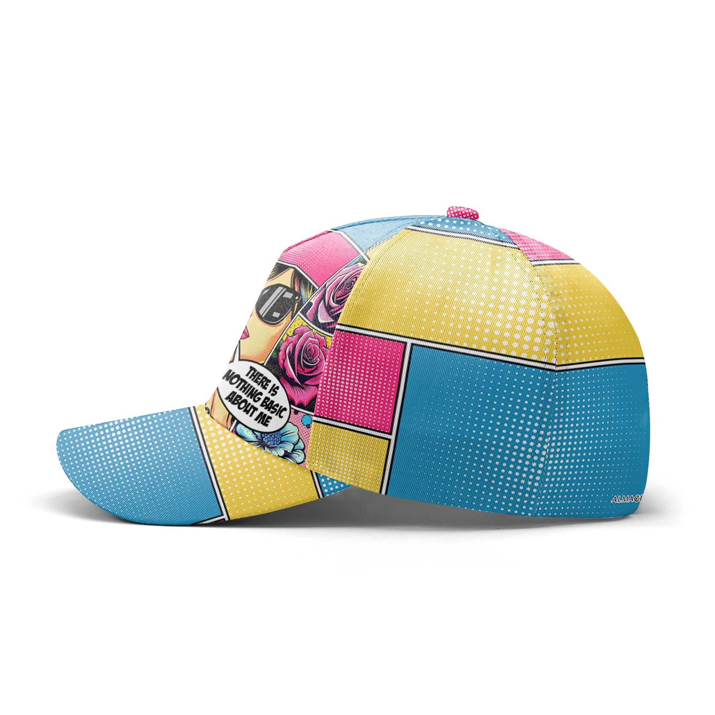 No hay nada básico en mí: gorra de béisbol personalizada con estampado integral - DG056_BAC