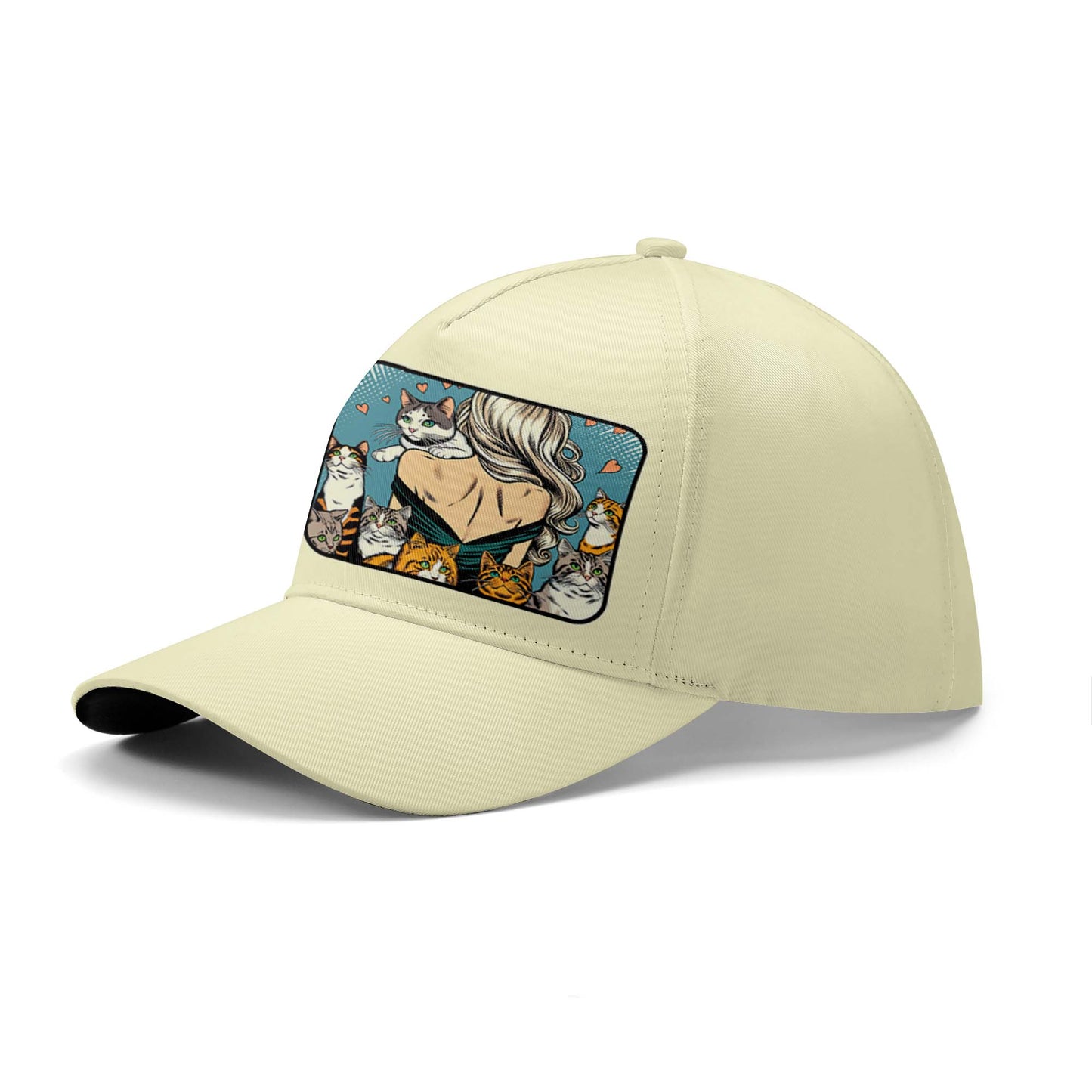 Y vivió feliz para siempre - Gorra personalizada personalizada, gorra de béisbol con estampado completo - DG057_BAC