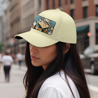 Y vivió feliz para siempre - Gorra personalizada personalizada, gorra de béisbol con estampado completo - DG057_BAC