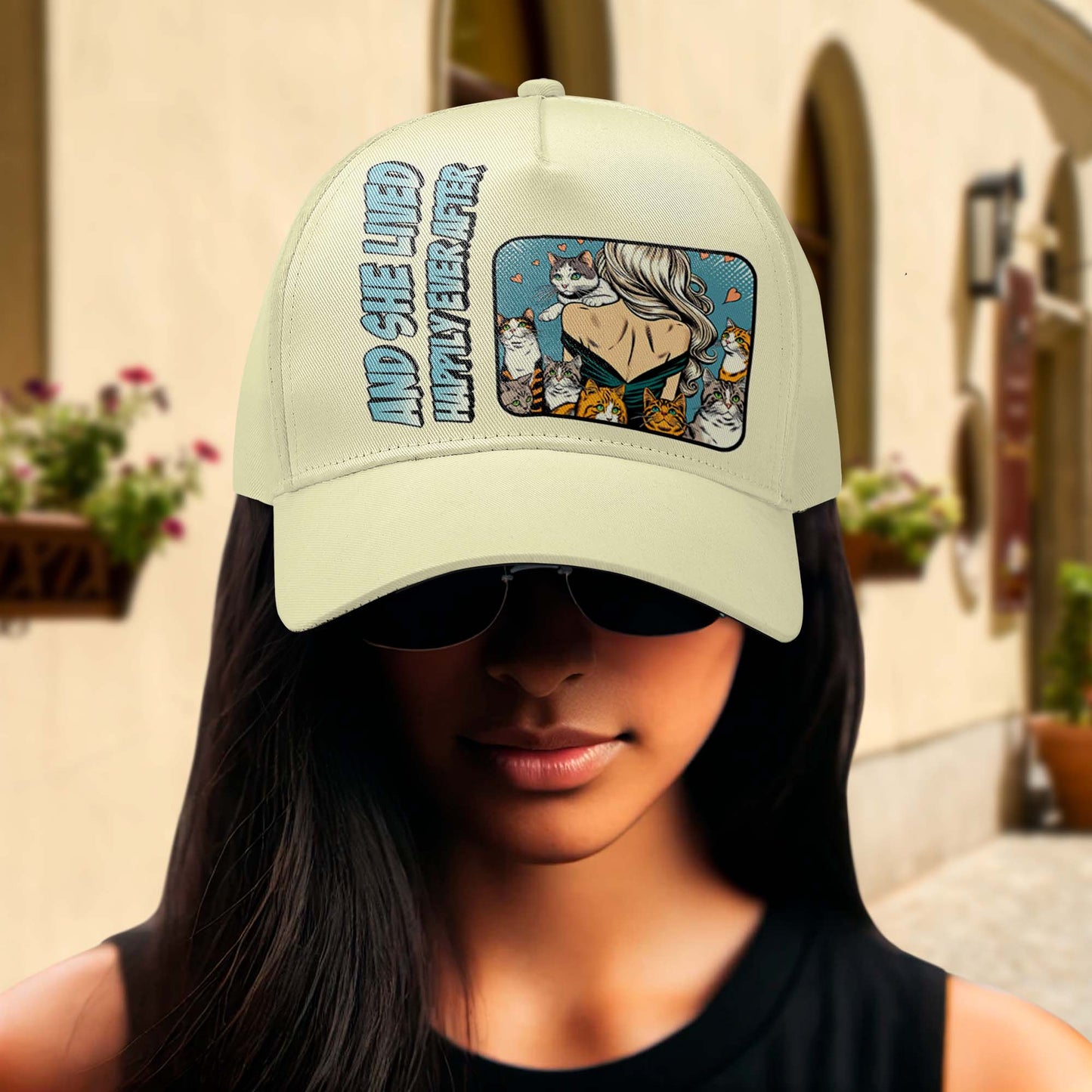 And She Lived Happily Ever After - Personalized Custom Hat, All Over Print Baseball Cap - DG057_BAC