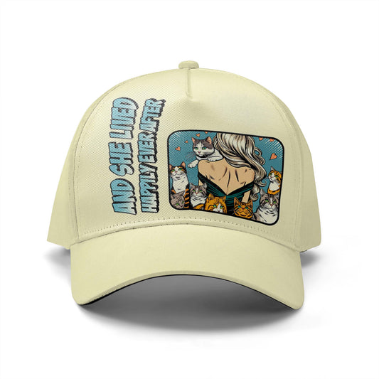 And She Lived Happily Ever After - Personalized Custom Hat, All Over Print Baseball Cap - DG057_BAC