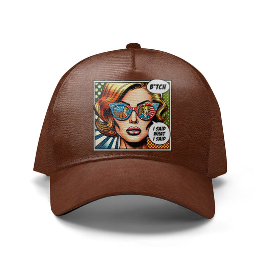 I SAID WHAT I SAID - Personalized Custom Hat, All Over Print Baseball Cap - DG059_BAC