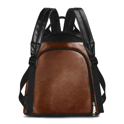 I SAID WHAT I SAID - Personalized Custom Leather Backpack - DG059_BP