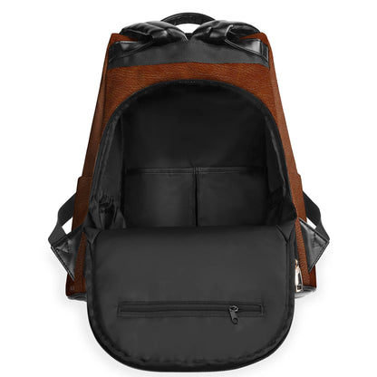 I SAID WHAT I SAID - Personalized Custom Leather Backpack - DG059_BP