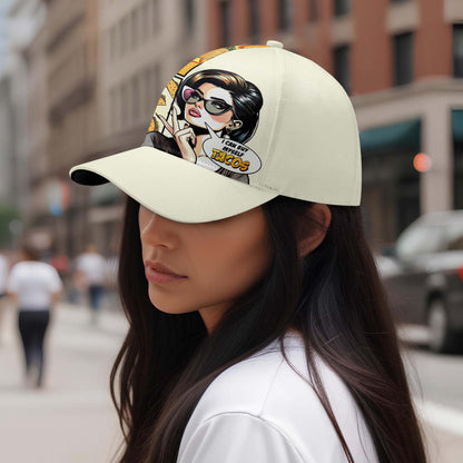 Puedo comprarme tacos - Gorra personalizada personalizada, gorra de béisbol con estampado completo - DG061_BAC