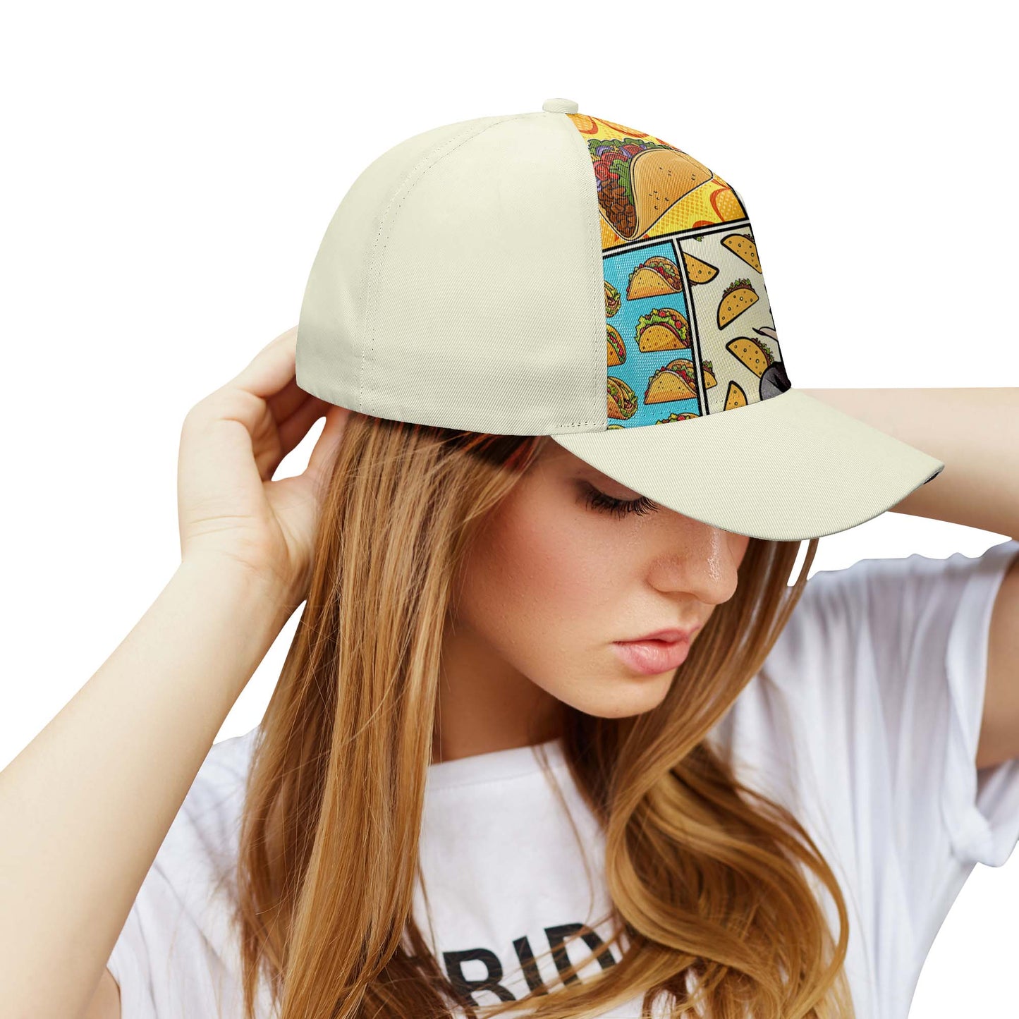 Puedo comprarme tacos - Gorra personalizada personalizada, gorra de béisbol con estampado completo - DG061_BAC