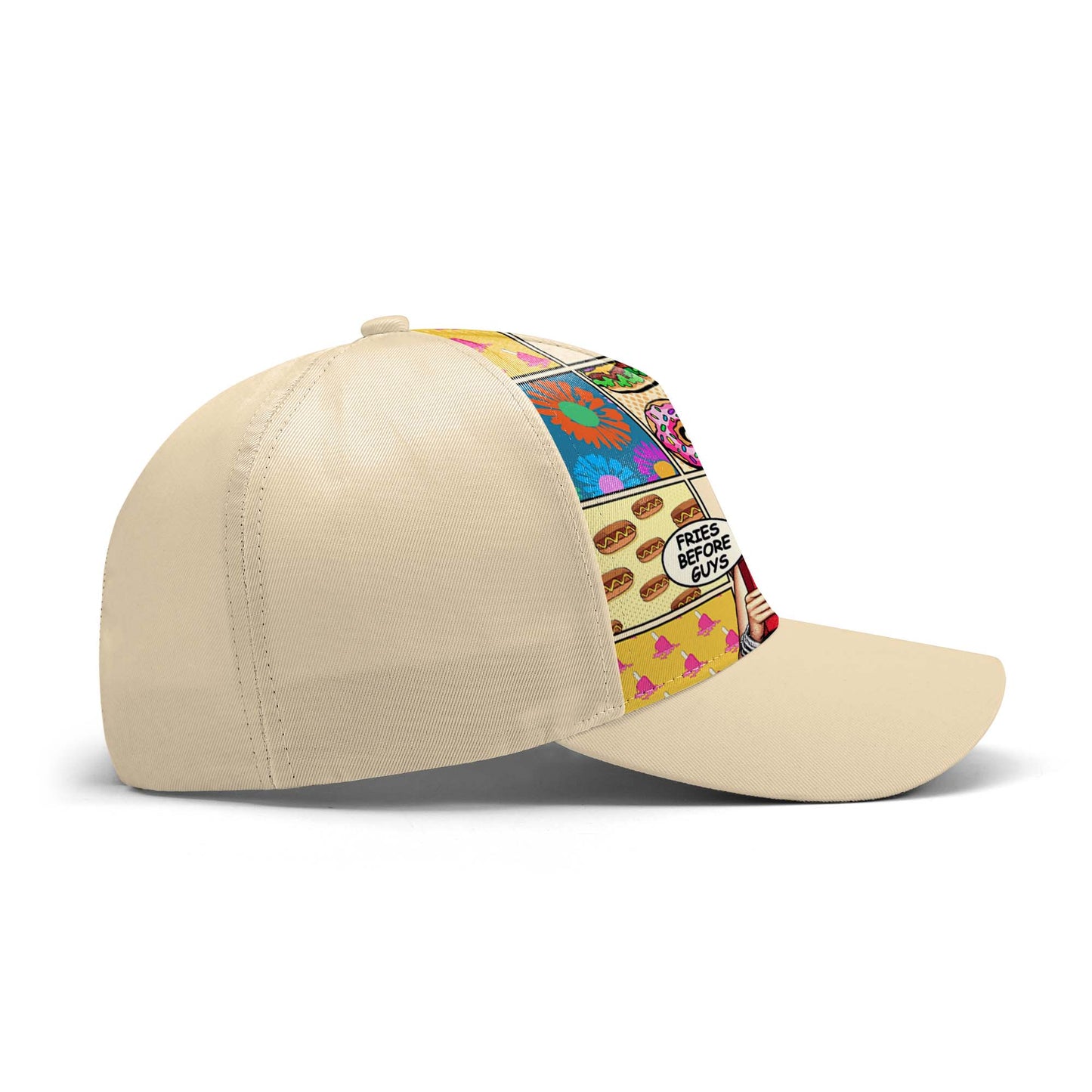 Fries Before Guys - Personalized Custom Hat, All Over Print Baseball Cap - DG062_BAC