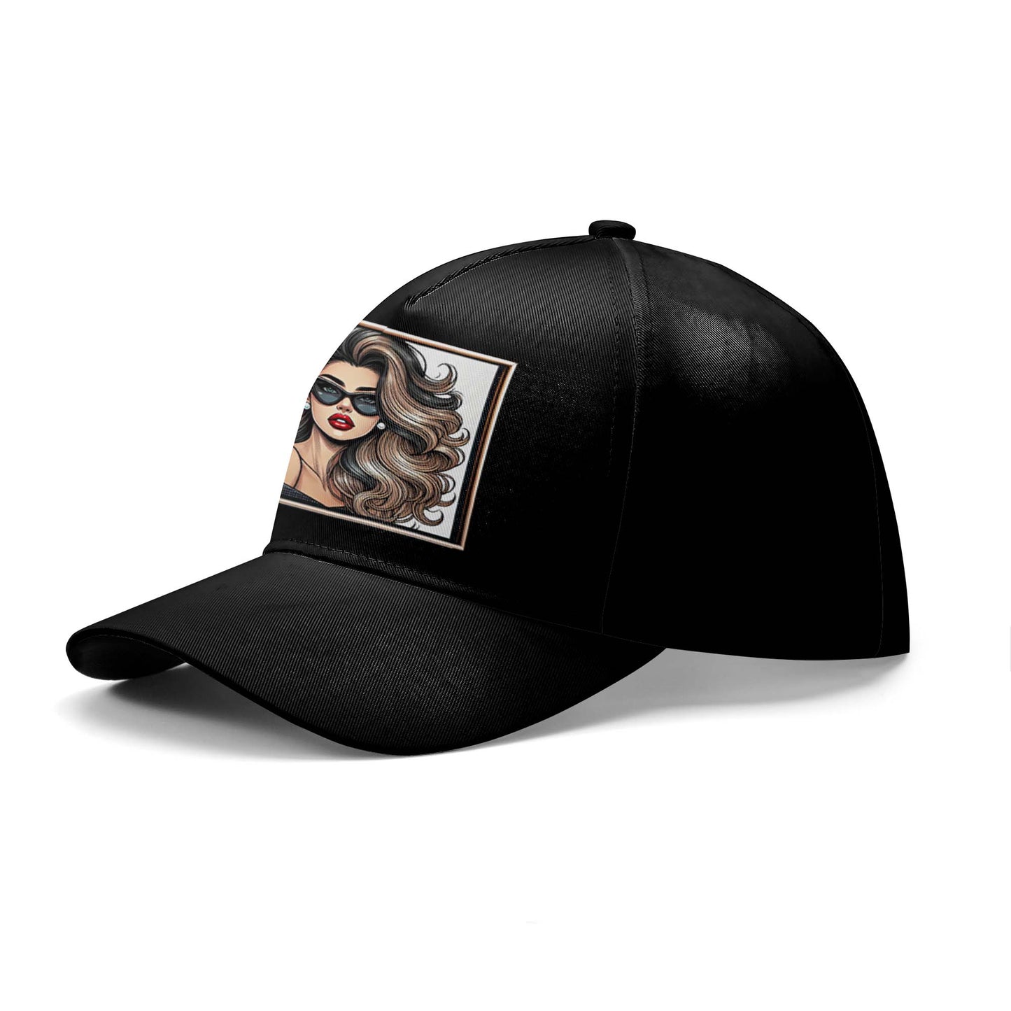 Personalice con arte y texto personalizados: gorra de béisbol personalizada especial, gorra de béisbol con estampado completo - DG064_BAC