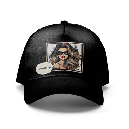 Personalice con arte y texto personalizados: gorra de béisbol personalizada especial, gorra de béisbol con estampado completo - DG064_BAC