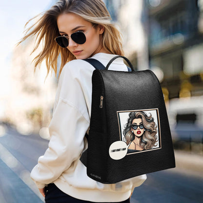 Personalize with Custom Art and Text - Special Personalized Custom Leather BackPack - DG064_BP