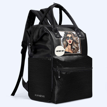 Personalice con arte y texto personalizados: mochila de viaje con pico de pato personalizada especial - DG064_DKB