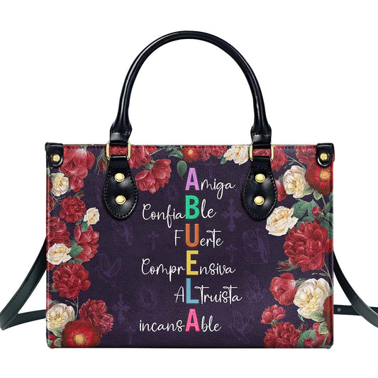 ABUELA - Personalized Custom Leather Handbag - DG065_HB