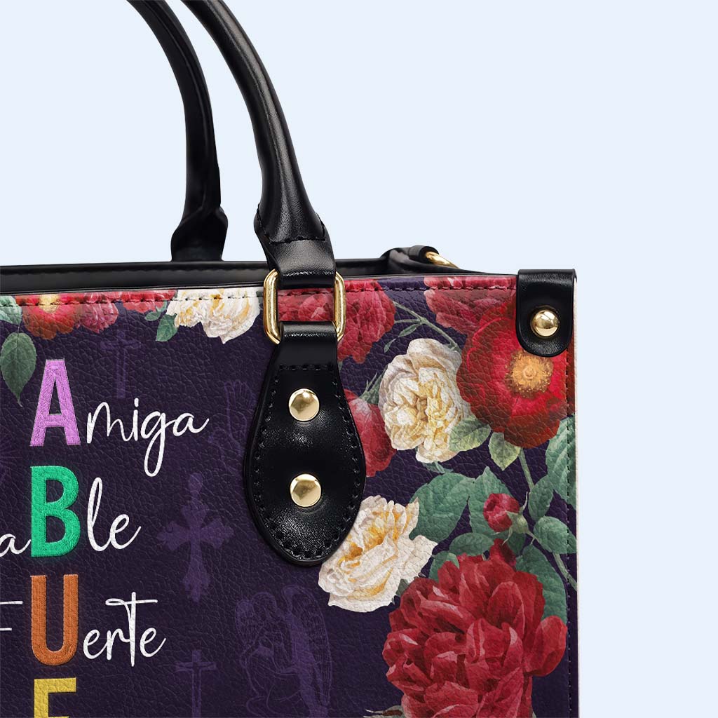 ABUELA - Personalized Custom Leather Handbag - DG065_HB