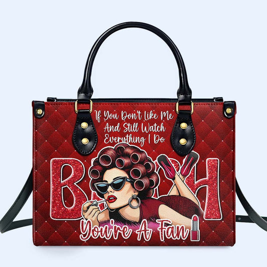 You're A Fan - Personalized Custom Leather Handbag - DG078_HB