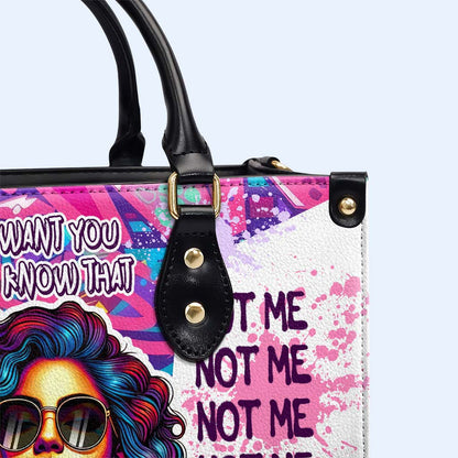 Alguien se preocupa, no yo, sino alguien - Bolso de cuero personalizado - DG079_HB