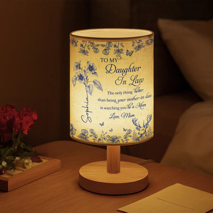 To My Daughter In Law, Watching You Be A Mom - Personalized Custom Fabric Lamp - DILA001_FLAMP