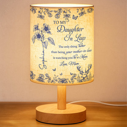 To My Daughter In Law, Watching You Be A Mom - Personalized Custom Fabric Lamp - DILA001_FLAMP