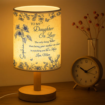 To My Daughter In Law, Watching You Be A Mom - Personalized Custom Fabric Lamp - DILA001_FLAMP