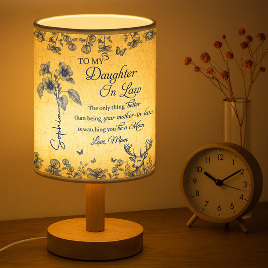 To My Daughter In Law, Watching You Be A Mom - Personalized Custom Fabric Lamp - DILA001_FLAMP