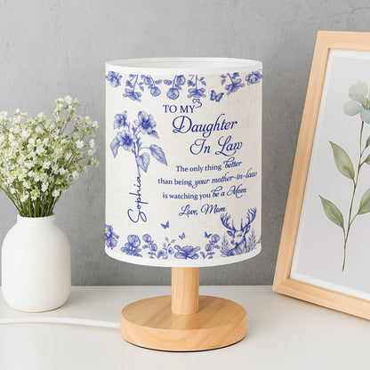 To My Daughter In Law, Watching You Be A Mom - Personalized Custom Fabric Lamp - DILA001_FLAMP