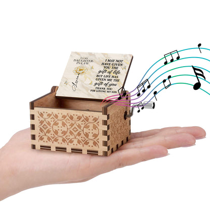 To My Daughter-In-Law, Life's Gift, Thank You For Loving My Son, Flower, Butterflies